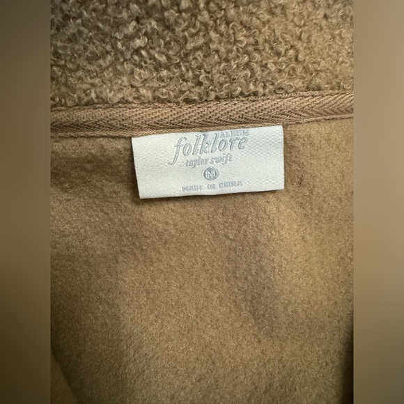 Taylor Swift Folklore Tour 1/4 Zip Sherpa Sweater - Picture 4 of 8